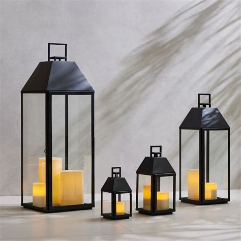 chinese lanterns with a metal frame & fabric|black metal outdoor lanterns.